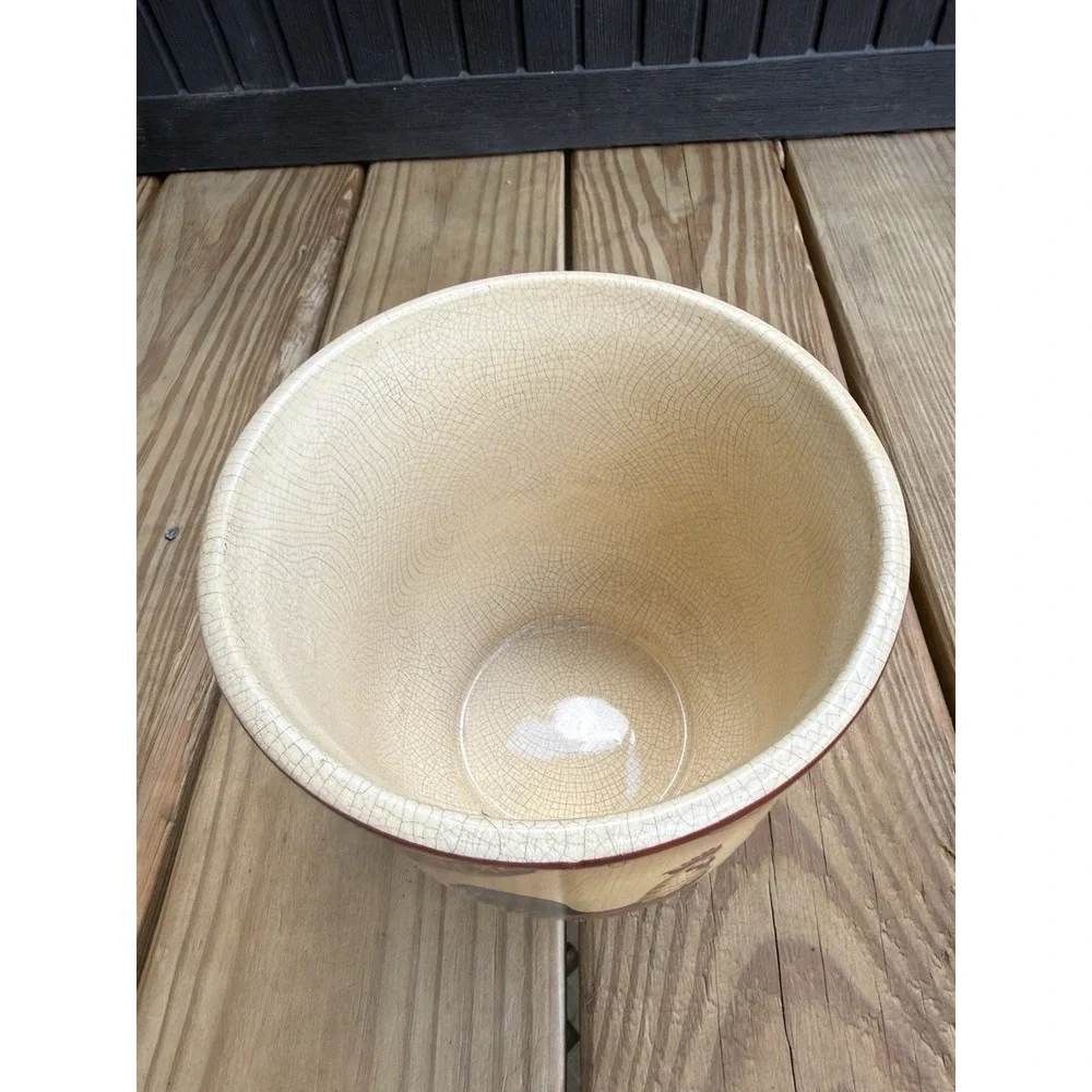 Vintage Rooster Planter Utensil Holder Rustic Farmhouse 6